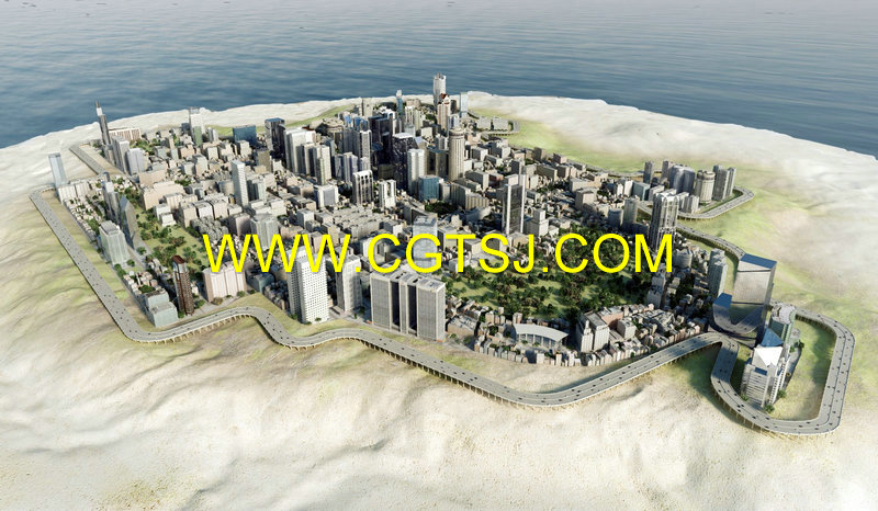Archmodel.133-城市宏观布局3D模型合辑的图片21