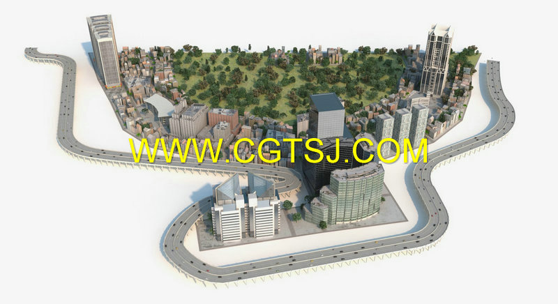 城市宏观布局3D模型合辑的图片25