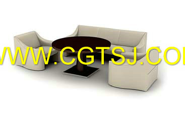 Archmode.16-沙发 椅子 茶几 组合模型的图片13