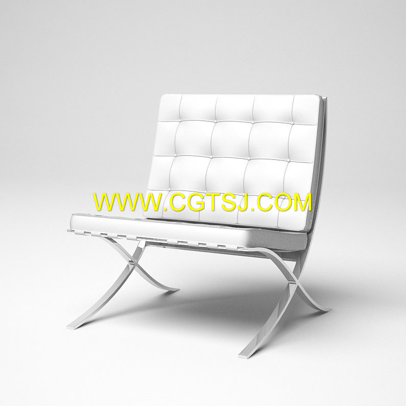 Archmode.05沙发椅子模型（白模）的图片10