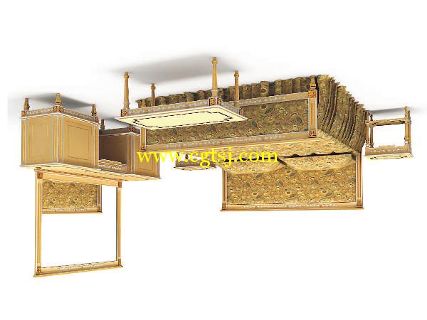 古典巴洛克与洛可可风格设计家具3D模型合辑的图片1