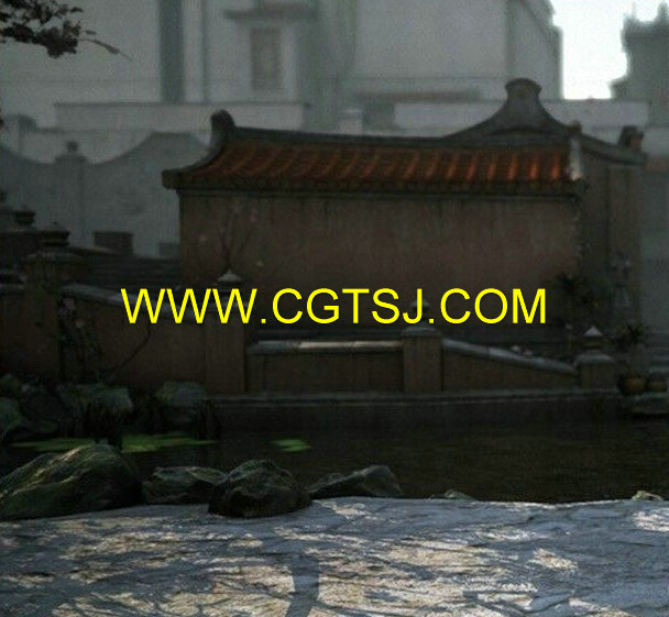 中国古典街道场景模型贴图合辑的图片3