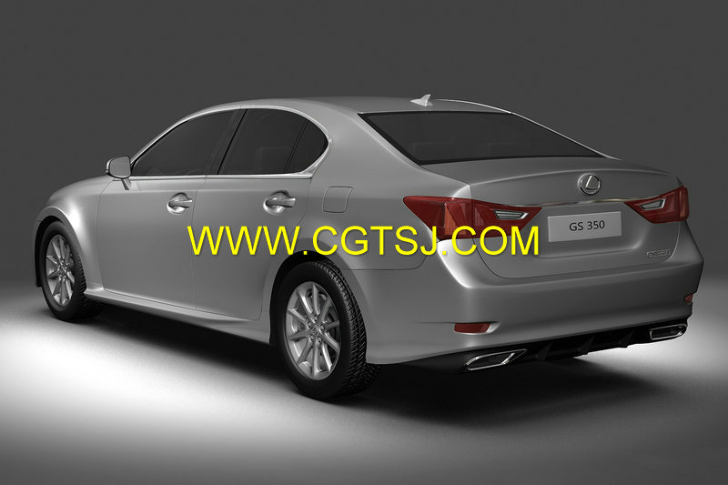 雷克萨斯GS350轿车3D模型的图片2