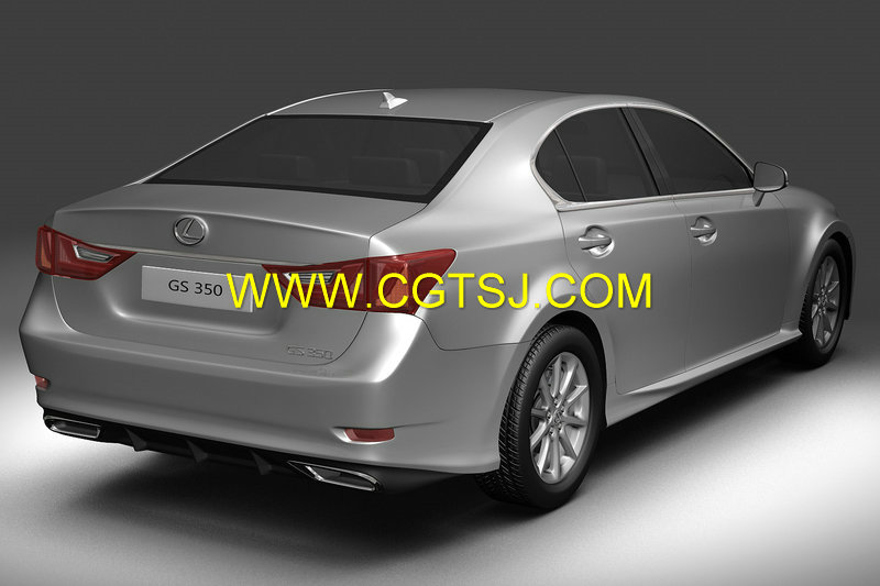 雷克萨斯GS350轿车3D模型的图片3