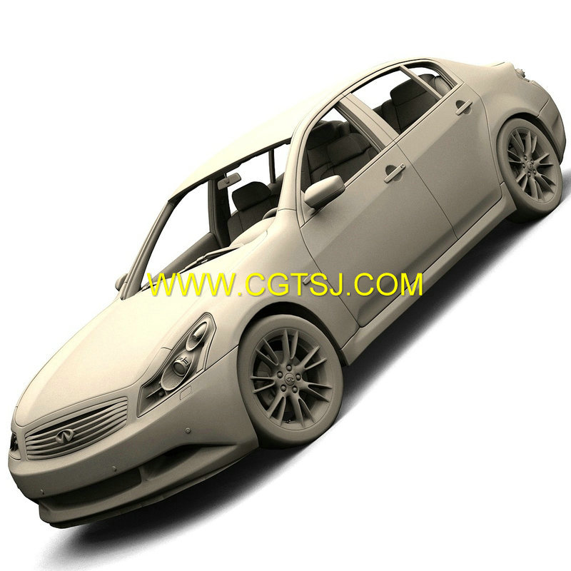 英菲尼迪G37轿车3D模型的图片1