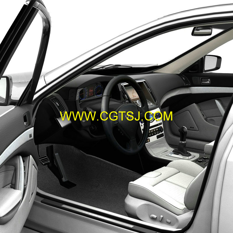 英菲尼迪G37轿车3D模型的图片6