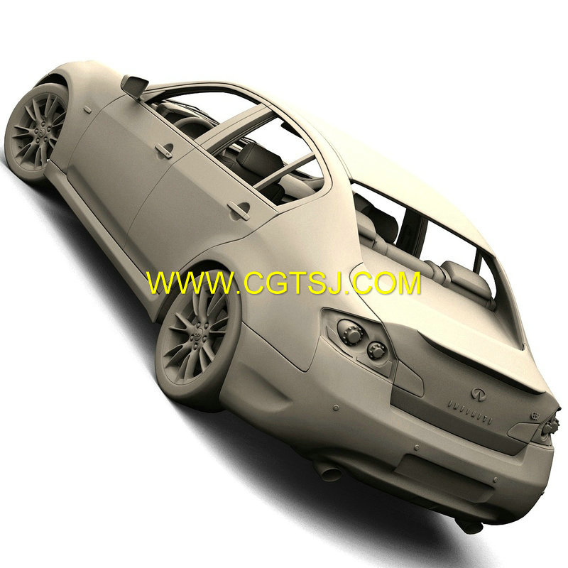 英菲尼迪G37轿车3D模型的图片10