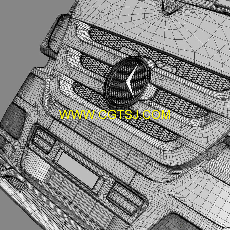 奔驰-梅赛德斯汽车3D模型的图片6