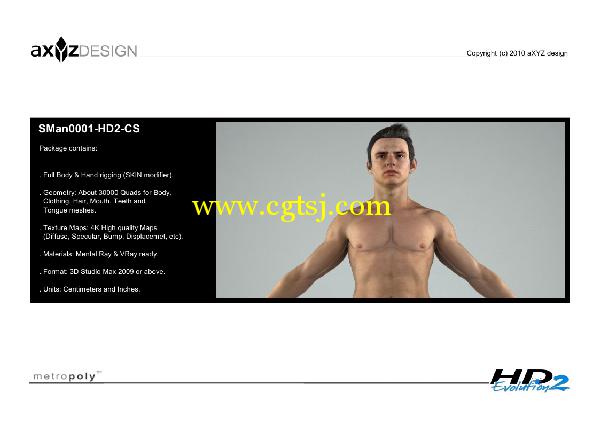 AXYZ Design出品高精度三维人物模型合辑的图片5