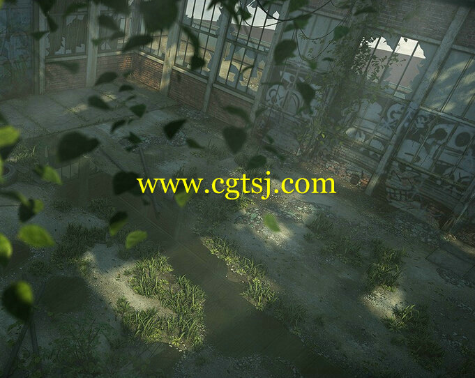 DAZ3D被遗弃的城市科幻场景3D模型的图片2