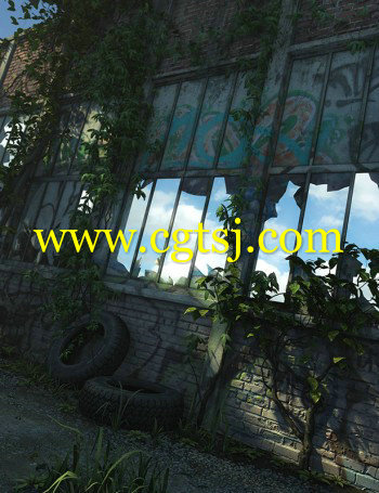 DAZ3D被遗弃的城市科幻场景3D模型的图片4