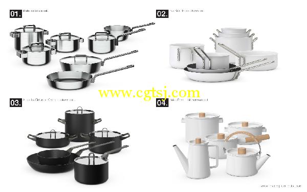 厨房厨具用品3D模型合辑的图片6