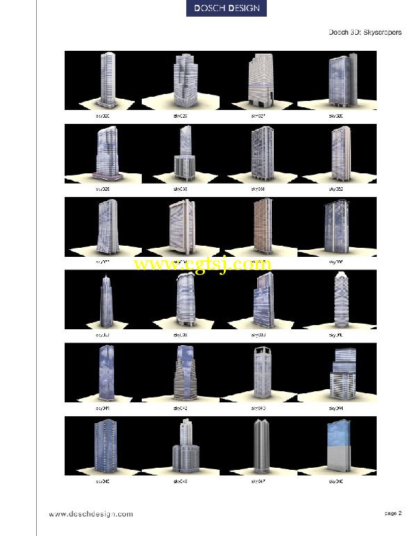 高层摩天大楼3D模型合辑的图片2