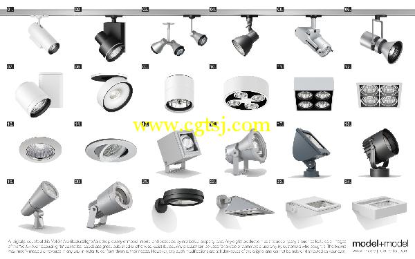 建筑照明灯具3D模型合辑的图片9