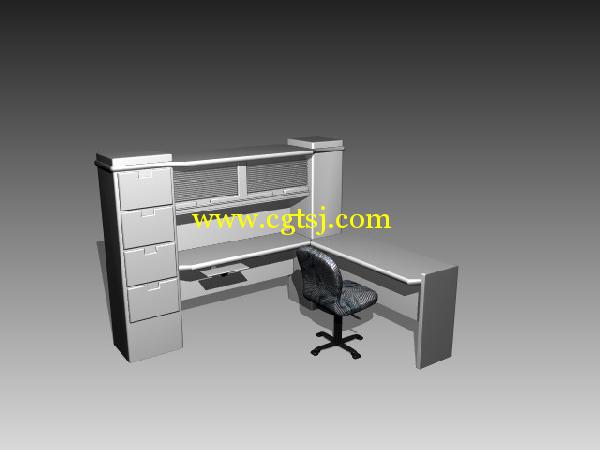 3D室内模型库(办公桌103套)的图片18