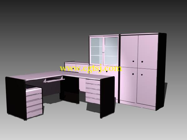 3D室内模型库(办公桌103套)的图片26