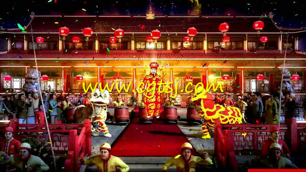 2016猴年通用春节联欢晚会LED背景视频素材的图片3