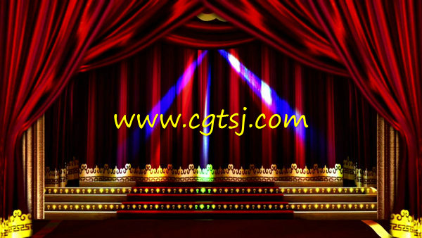 百老汇舞台幕布夜上海酒吧婚礼LED霓虹灯视频素材的图片1