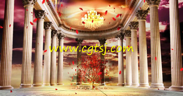 罗马柱宫殿婚礼片头开场视频(含音乐)的图片1