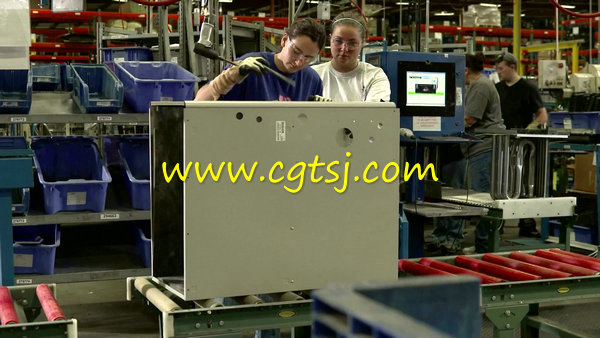 空调制造企业宣传片生产车间流程工人高清实拍视频素材 1080P的图片2