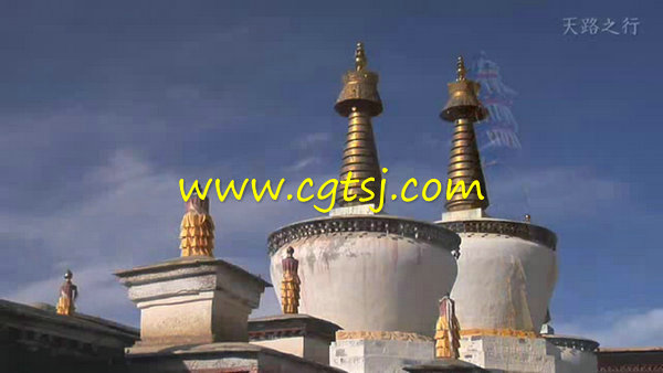 西藏风情天路中国风拉萨藏族歌舞LED背景视频素材的图片2