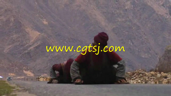 西藏风情天路中国风拉萨藏族歌舞LED背景视频素材的图片4