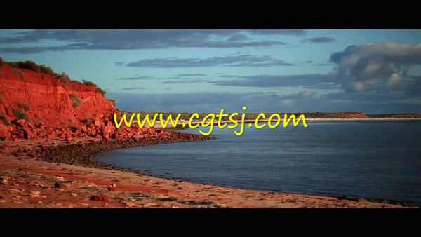 沙滩海水蓝天白云高清视频实拍素材的图片3