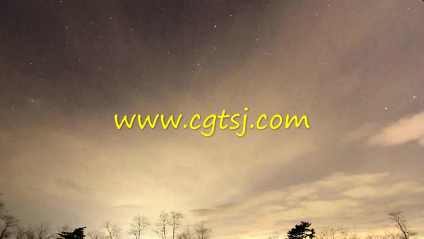 时间流逝冬天的星星延时摄影高清实拍视频素材 1080P的图片3