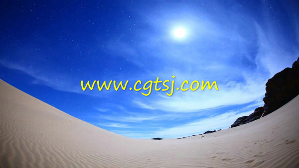 仙境撒哈拉沙漠及其星空延时摄影高清实拍视频素材 720P的图片4