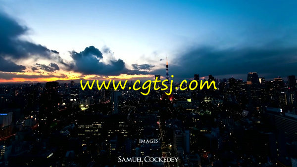 延时摄影东京新宿的夜景高清实拍视频素材的图片4