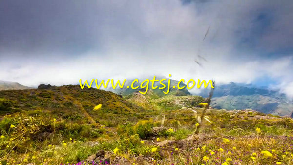 延时摄影西班牙的最高峰泰德峰高清实拍视频素材的图片3