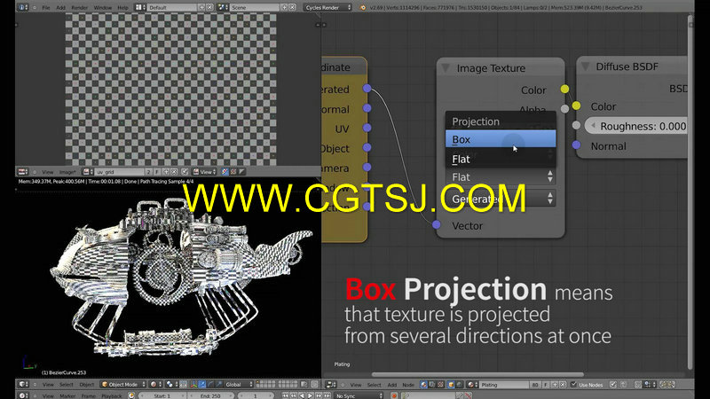 Blender模型自动UV贴图训练视频教程的图片3