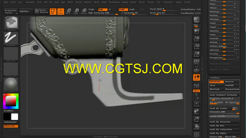 3dsmax与Zbrush次世代游戏武器材质贴图技术视频教程第三季的图片4