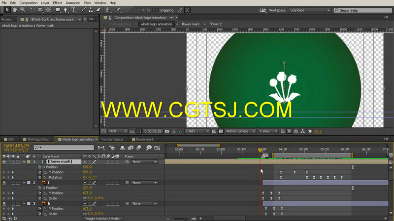 AE中Logo标志演绎动画训练视频教程的图片3