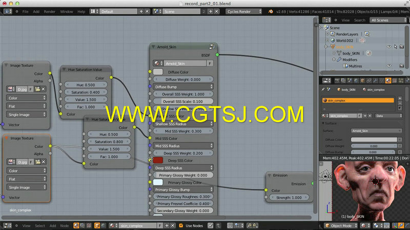 Blender人物皮肤着色训练视频教程的图片3