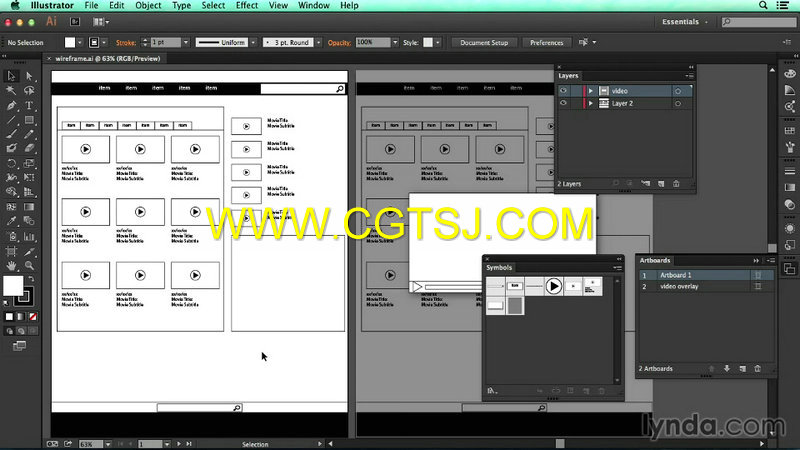 Illustrator中UX设计工具训练视频教程的图片2