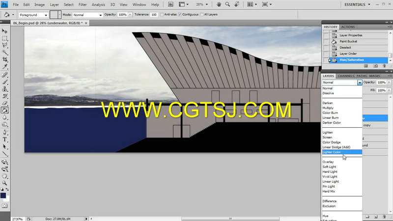 PS与AutoCAD建筑横截面绘制技术视频教程的图片4