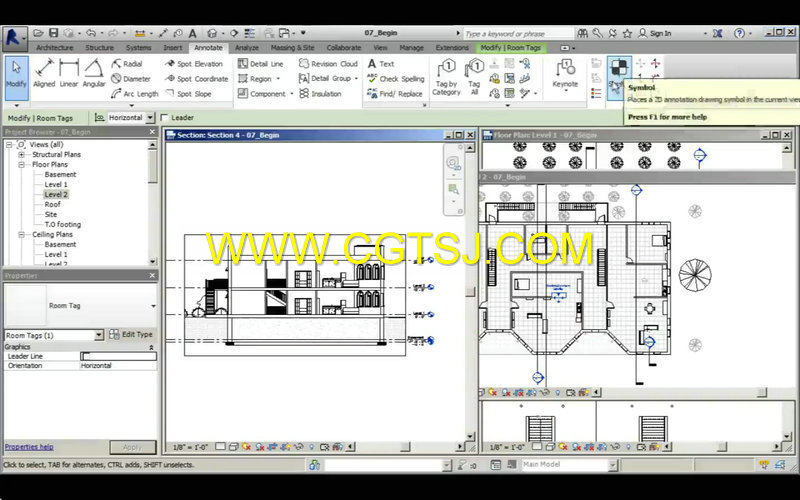 Revit建筑剖析图设计训练视频教程的图片2