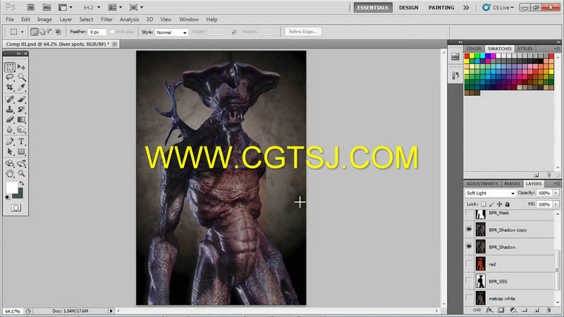 KeyShot与PS渲染怪物角色视频教程的图片4