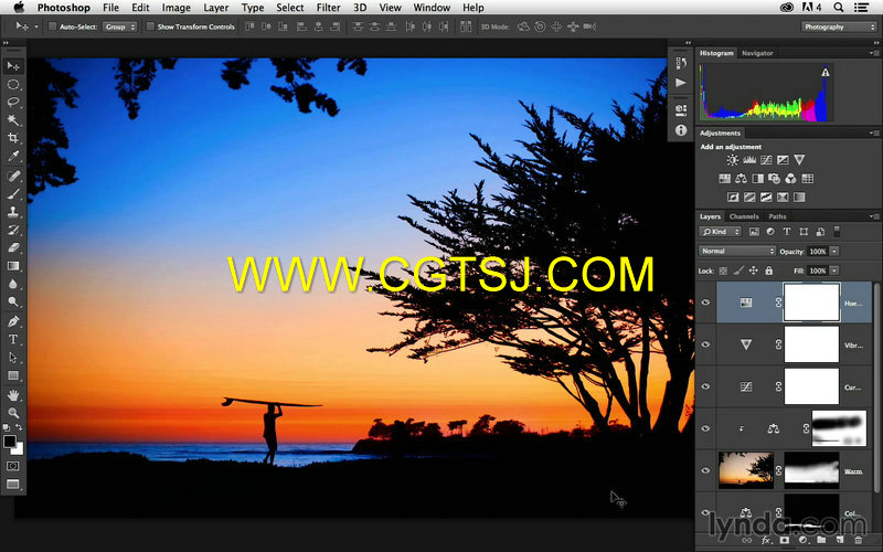 Lightroom与Photoshop夕阳景色照片处理视频教程的图片4