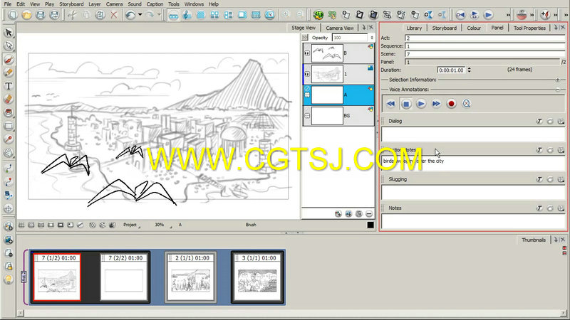 Storyboard Pro分镜故事板基础入门训练视频教程的图片1