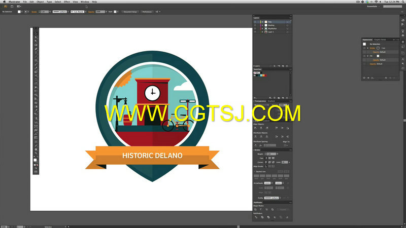 Illustrator图标与徽章设计训练视频教程的图片1