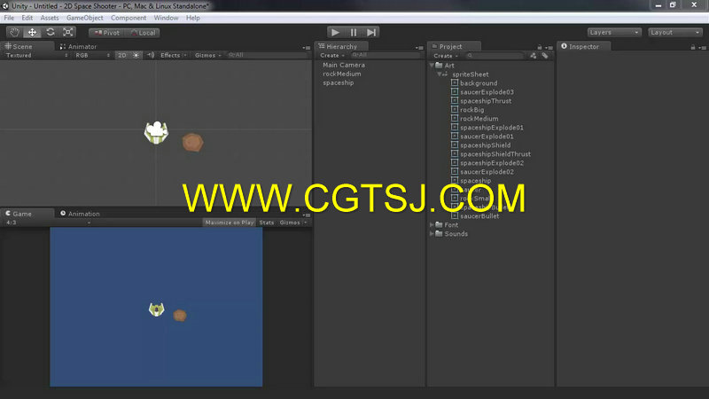 Unity二维射击游戏制作训练视频教程的图片1