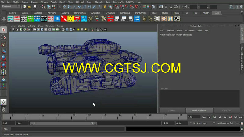 Maya与Zbrush科幻坦克制作视频教程第二季的图片3