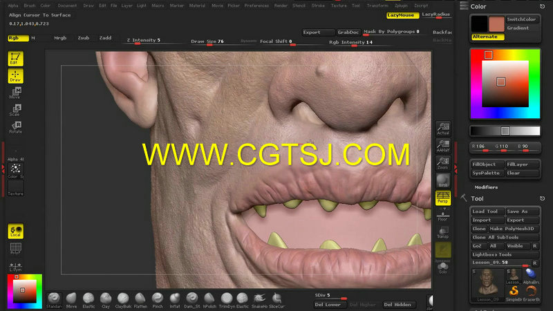 ZBrush整体工作流程训练视频教程的图片5