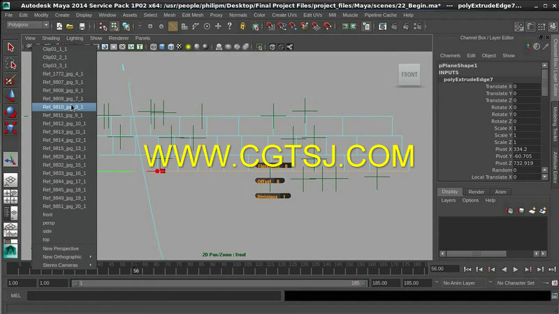 3DEqualizer与Maya建筑场景中跟踪技术视频教程的图片3