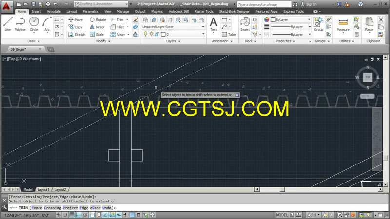 AutoCAD建筑楼体细节设计训练视频教程的图片5
