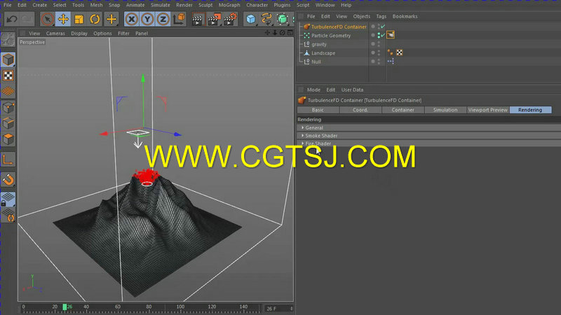 C4D火山爆发特效视频教程的图片6