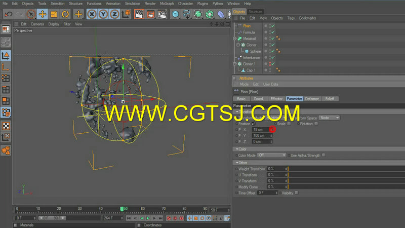 C4D液体流体模拟视频教程的图片2