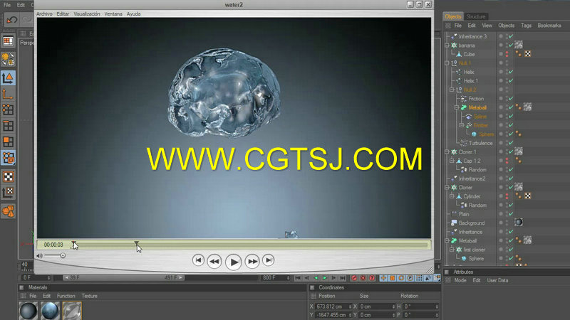 C4D液体流体模拟视频教程的图片5